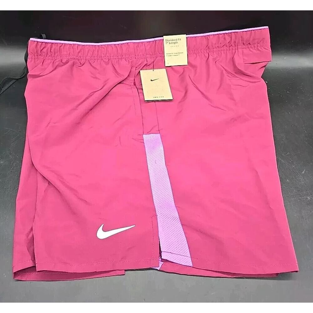 Nike Men's Dri-FIT Challenger 7" Brief-Lined Versatile Shorts Size XXL Purple